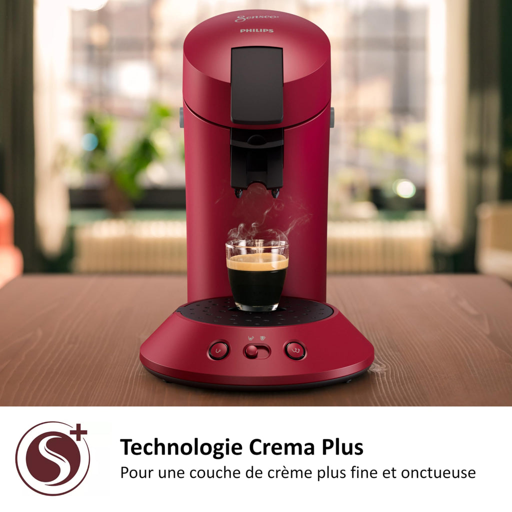 Veloren Kafée Élite Dosettes – Rouge Vif, Double Tasse